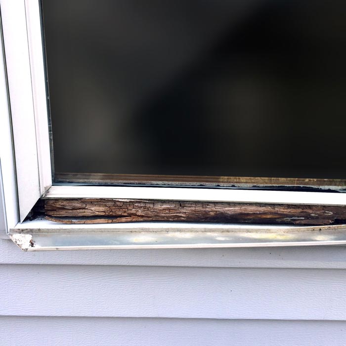 Rotten Wood Window Frame